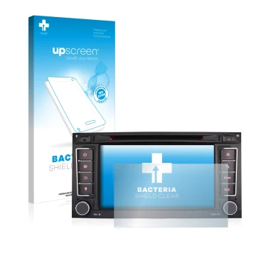 Parte frontale di una confezione del prodotto con il logo del marchio upscreen. Accanto è raffigurato il dispositivo Erisin ES