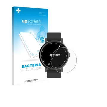 Parte frontale di una confezione del prodotto con il logo del marchio upscreen. Accanto è raffigurato il dispositivo Circolare