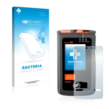 Parte frontale di una confezione del prodotto con il logo del marchio upscreen. Accanto è raffigurato il dispositivo Mammut Ba