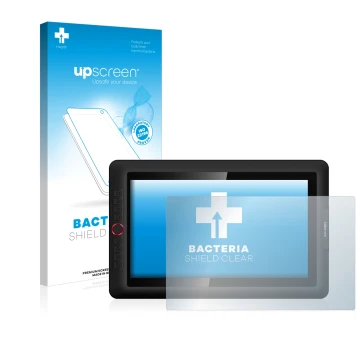 Parte frontale di una confezione del prodotto con il logo del marchio upscreen. Accanto è raffigurato il dispositivo XP-Pen Ar