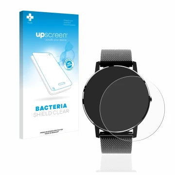 Parte frontale di una confezione del prodotto con il logo del marchio upscreen. Accanto è raffigurato il dispositivo Holalei F