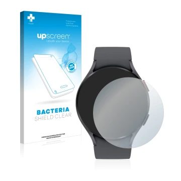 Parte frontale di una confezione del prodotto con il logo del marchio upscreen. Accanto è raffigurato il dispositivo Garmin Fe