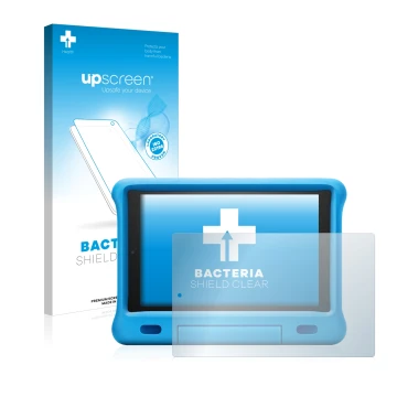 Parte frontale di una confezione del prodotto con il logo del marchio upscreen. Accanto è raffigurato il dispositivo Amazon Fi