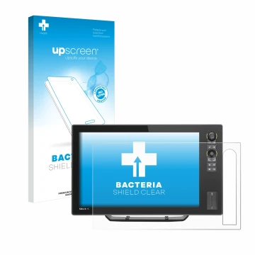 Parte frontale di una confezione del prodotto con il logo del marchio upscreen. Accanto è raffigurato il dispositivo Humminbir