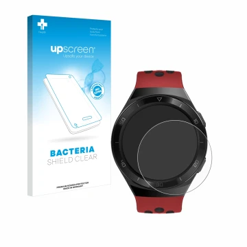Parte frontale di una confezione del prodotto con il logo del marchio upscreen. Accanto è raffigurato il dispositivo Huawei Wa