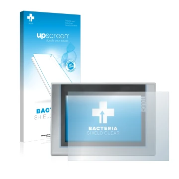 Parte frontale di una confezione del prodotto con il logo del marchio upscreen. Accanto è raffigurato il dispositivo Siemens S