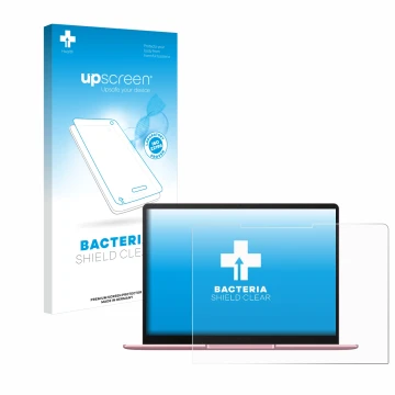 Parte frontale di una confezione del prodotto con il logo del marchio upscreen. Accanto è raffigurato il dispositivo Huawei Ma