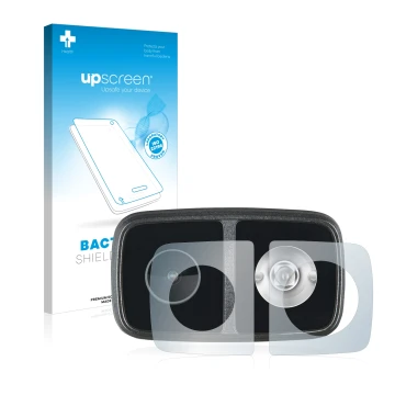 Parte frontale di una confezione del prodotto con il logo del marchio upscreen. Accanto è raffigurato il dispositivo Cycliq Fl