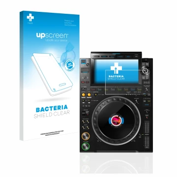Parte frontale di una confezione del prodotto con il logo del marchio upscreen. Accanto è raffigurato il dispositivo Pioneer C