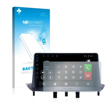 Parte frontale di una confezione del prodotto con il logo del marchio upscreen. Accanto è raffigurato il dispositivo Pioneer A