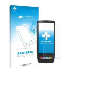 Parte frontale di una confezione del prodotto con il logo del marchio upscreen. Accanto è raffigurato il dispositivo Casio IT-