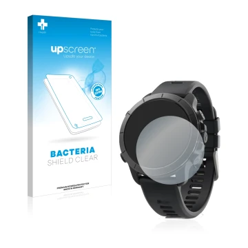 Parte frontale di una confezione del prodotto con il logo del marchio upscreen. Accanto è raffigurato il dispositivo Wahoo Ele