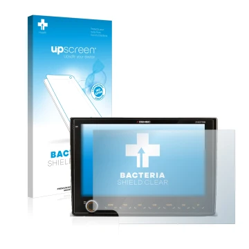 Parte frontale di una confezione del prodotto con il logo del marchio upscreen. Accanto è raffigurato il dispositivo Fiat Duca