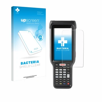 Parte frontale di una confezione del prodotto con il logo del marchio upscreen. Accanto è raffigurato il dispositivo Honeywell