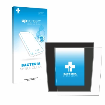 Parte frontale di una confezione del prodotto con il logo del marchio upscreen. Accanto è raffigurato il dispositivo Porsche T