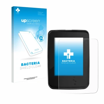 Parte frontale di una confezione del prodotto con il logo del marchio upscreen. Accanto è raffigurato il dispositivo Giant Rid