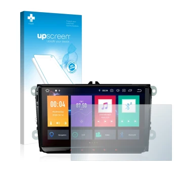 Parte frontale di una confezione del prodotto con il logo del marchio upscreen. Accanto è raffigurato il dispositivo Xtrons PB