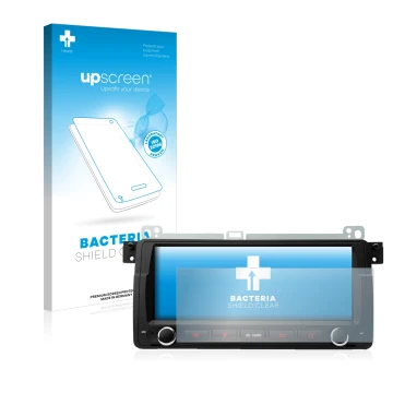 Parte frontale di una confezione del prodotto con il logo del marchio upscreen. Accanto è raffigurato il dispositivo Xtrons PQ