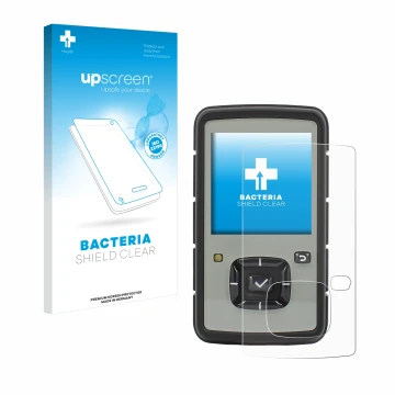 Parte frontale di una confezione del prodotto con il logo del marchio upscreen. Accanto è raffigurato il dispositivo TPL Birdy