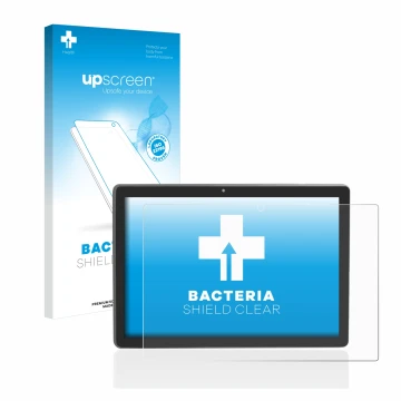 Parte frontale di una confezione del prodotto con il logo del marchio upscreen. Accanto è raffigurato il dispositivo Majestic 