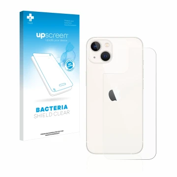 Parte frontale di una confezione del prodotto con il logo del marchio upscreen. Accanto è raffigurato il dispositivo Apple iPh