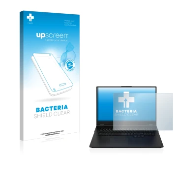 Parte frontale di una confezione del prodotto con il logo del marchio upscreen. Accanto è raffigurato il dispositivo Zenec Z-E