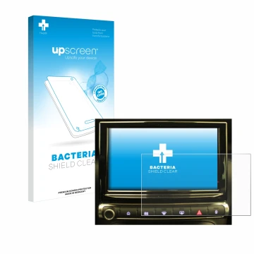 Parte frontale di una confezione del prodotto con il logo del marchio upscreen. Accanto è raffigurato il dispositivo Citroen C