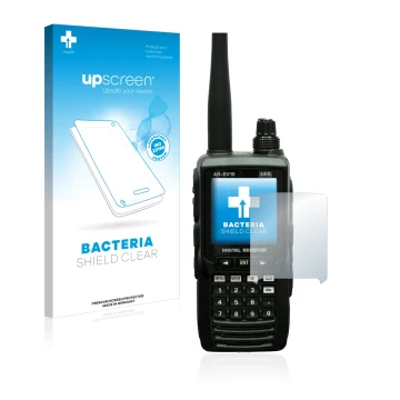 Parte frontale di una confezione del prodotto con il logo del marchio upscreen. Accanto è raffigurato il dispositivo Aor AR-DV