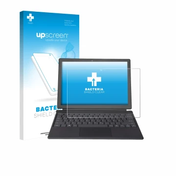 Parte frontale di una confezione del prodotto con il logo del marchio upscreen. Accanto è raffigurato il dispositivo Wortmann 