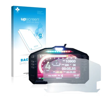 Parte frontale di una confezione del prodotto con il logo del marchio upscreen. Accanto è raffigurato il dispositivo Starlane 