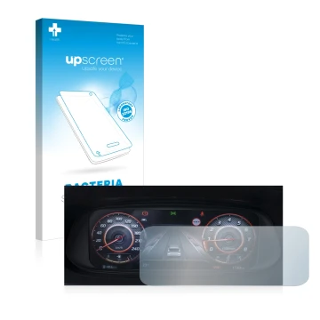 Parte frontale di una confezione del prodotto con il logo del marchio upscreen. Accanto è raffigurato il dispositivo Hyundai i