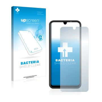 Parte frontale di una confezione del prodotto con il logo del marchio upscreen. Accanto è raffigurato il dispositivo Teracube 