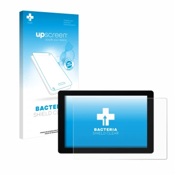 Parte frontale di una confezione del prodotto con il logo del marchio upscreen. Accanto è raffigurato il dispositivo SmallHD C