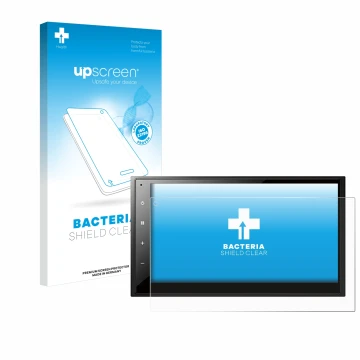 Parte frontale di una confezione del prodotto con il logo del marchio upscreen. Accanto è raffigurato il dispositivo Pioneer D