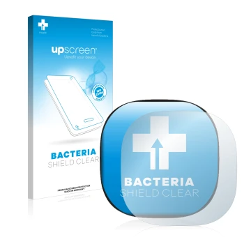 Parte frontale di una confezione del prodotto con il logo del marchio upscreen. Accanto è raffigurato il dispositivo ecobee Sm