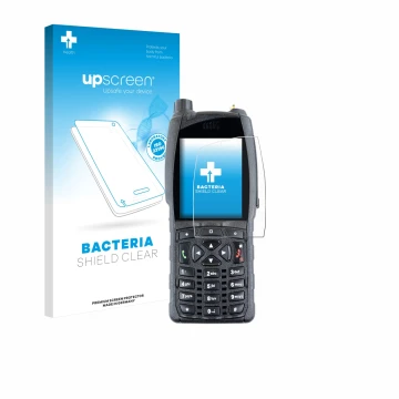 Parte frontale di una confezione del prodotto con il logo del marchio upscreen. Accanto è raffigurato il dispositivo Sepura SC