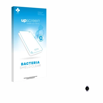 Parte frontale di una confezione del prodotto con il logo del marchio upscreen. Accanto è raffigurato il dispositivo Samsung G