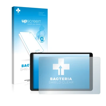 Parte frontale di una confezione del prodotto con il logo del marchio upscreen. Accanto è raffigurato il dispositivo Odys Spac