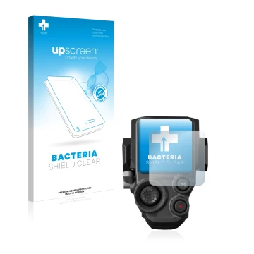 Parte frontale di una confezione del prodotto con il logo del marchio upscreen. Accanto è raffigurato il dispositivo DJI RS 3 