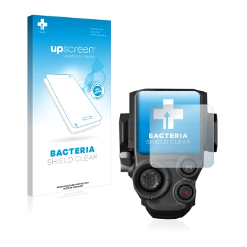 Parte frontale di una confezione del prodotto con il logo del marchio upscreen. Accanto è raffigurato il dispositivo DJI RS 3 