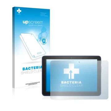 Parte frontale di una confezione del prodotto con il logo del marchio upscreen. Accanto è raffigurato il dispositivo Amazon Fi