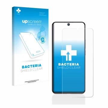 Parte frontale di una confezione del prodotto con il logo del marchio upscreen. Accanto è raffigurato il dispositivo Xiaomi 12
