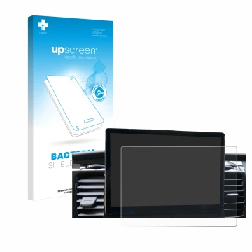 Parte frontale di una confezione del prodotto con il logo del marchio upscreen. Accanto è raffigurato il dispositivo Ford Tran