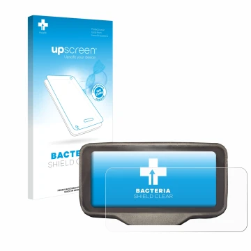 Parte frontale di una confezione del prodotto con il logo del marchio upscreen. Accanto è raffigurato il dispositivo Horwin SK