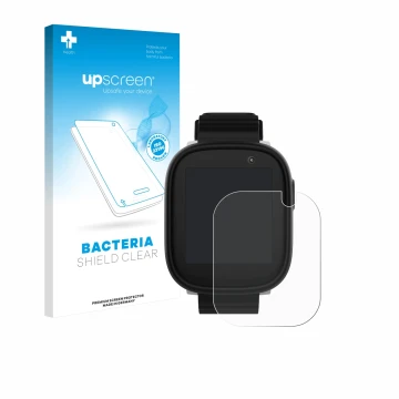 Parte frontale di una confezione del prodotto con il logo del marchio upscreen. Accanto è raffigurato il dispositivo Xplora X6