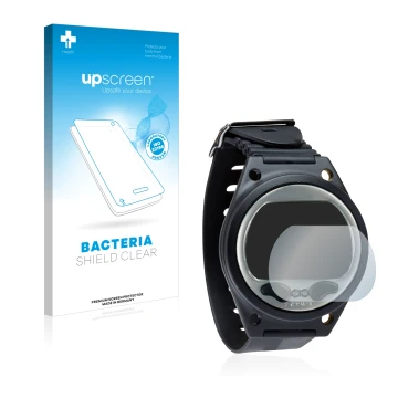 Parte frontale di una confezione del prodotto con il logo del marchio upscreen. Accanto è raffigurato il dispositivo SCUBAPRO 