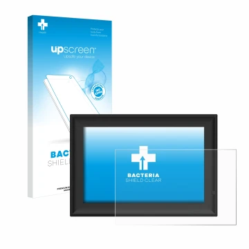 Parte frontale di una confezione del prodotto con il logo del marchio upscreen. Accanto è raffigurato il dispositivo Yenock Di