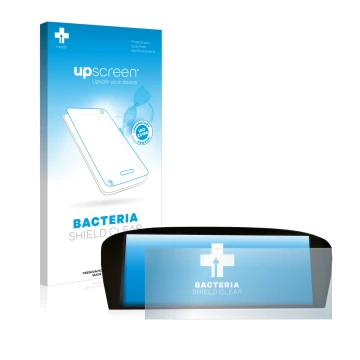 Parte frontale di una confezione del prodotto con il logo del marchio upscreen. Accanto è raffigurato il dispositivo BMW E91 3