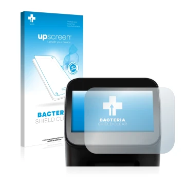 Parte frontale di una confezione del prodotto con il logo del marchio upscreen. Accanto è raffigurato il dispositivo Shaper Or