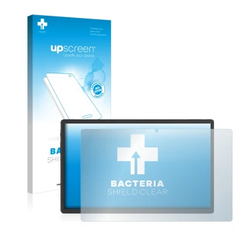 Parte frontale di una confezione del prodotto con il logo del marchio upscreen. Accanto è raffigurato il dispositivo Sebbe Fac